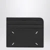 Maison Margiela Black Four Stitches Card Holder Men In Black