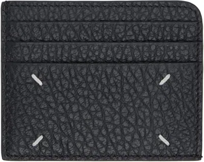 Maison Margiela Black Four Stitches Card Holder