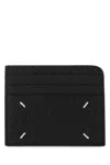 Maison Margiela Black Four Stitches Card Holder Men In Black