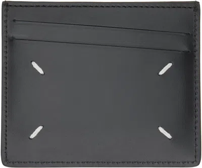 Maison Margiela Black Four Stitches Card Holder In T8013 Black