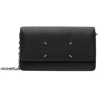 Maison Margiela Black Four Stitches Chain Wallet