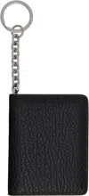 Maison Margiela Black Four Stitches Keyring Card Holder