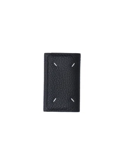Maison Margiela Black Four Stitches Leather Wallet