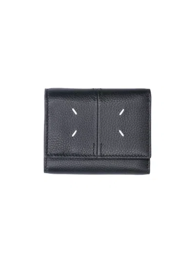 Maison Margiela Black Four Stitches Leather Wallet