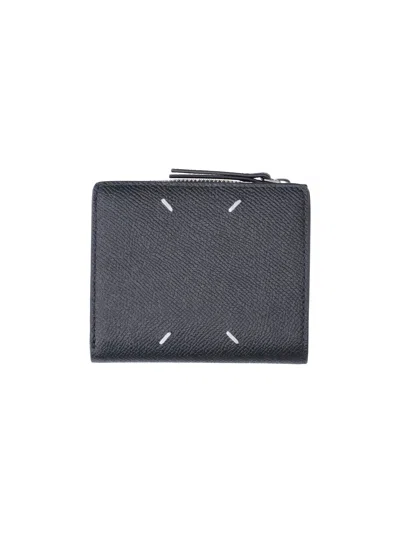 Maison Margiela Black Four Stitches Leather Wallet