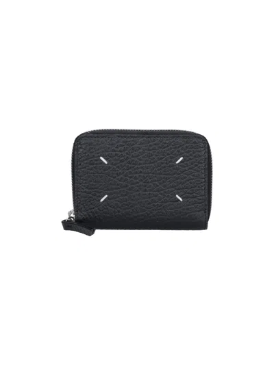 Maison Margiela Black Four Stitches Leather Wallet