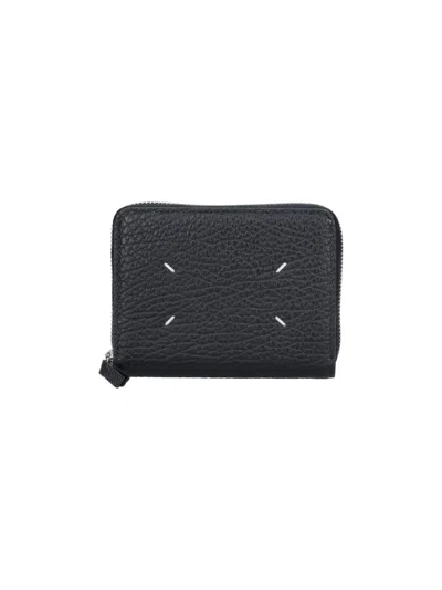 Maison Margiela Black Four Stitches Leather Wallet