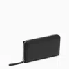 Maison Margiela Black Four Stitches Zip Wallet In Black