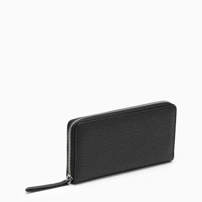 Maison Margiela Black Four Stitches Zip Wallet
