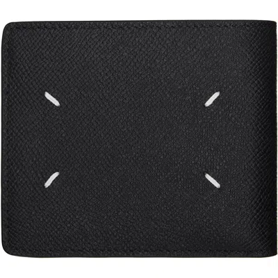 Maison Margiela Black Four Stitches Wallet In T8013 Black