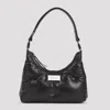Maison Margiela Black Nappa Leather Small Glam Slam Hobo Shoulder Bag In Black