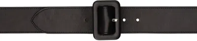 Maison Margiela Black Goatskin Belt In T8013 Black