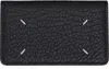 Maison Margiela Black Grained Leather Card Holder