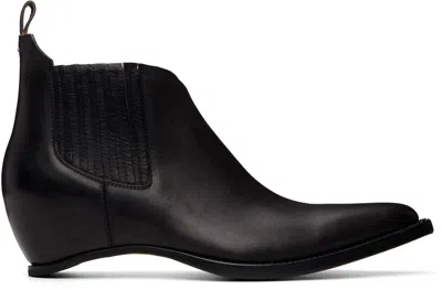 Maison Margiela Black Heel-less Western Chelsea Boots