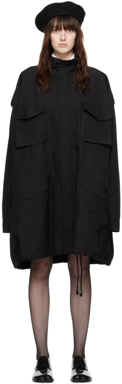 Maison Margiela Black Invitation Coat In 900 Black