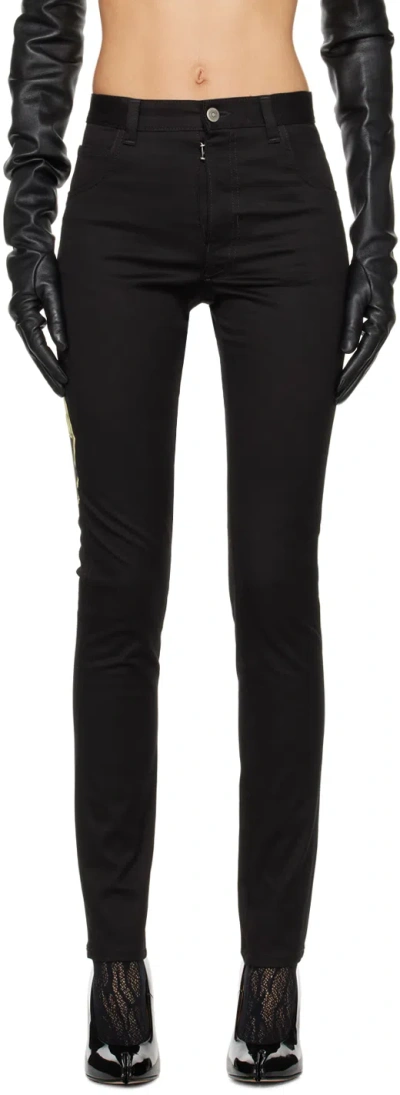 Maison Margiela Black Invitation Trousers In 900 Black