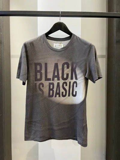 Pre-owned Maison Margiela Black Is Basic Short Sleeve Shirt In Multicolor