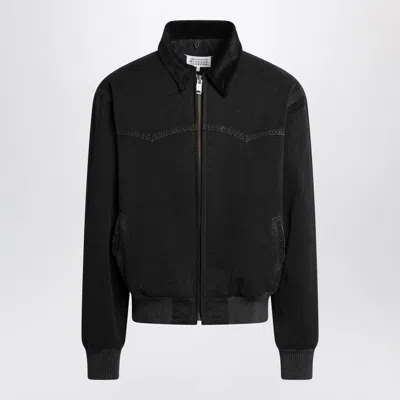 Maison Margiela Black Jacket With Yoke Detail