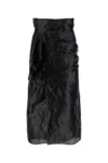 Maison Margiela Asimmetryc Longuette Skirt With Bows