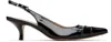 Maison Margiela Black Kinkies Slingback Heels In Black