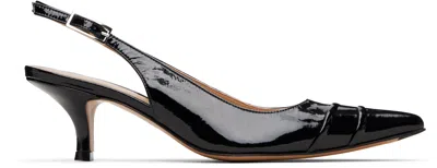Maison Margiela Black Kinkies Slingback Heels