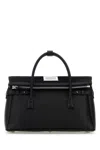 Maison Margiela Black Leather 5ac East West Handbag In Black