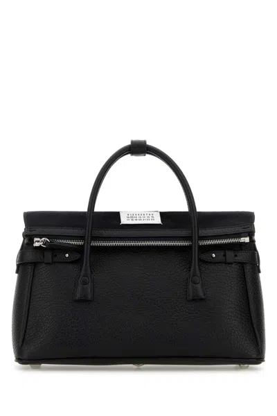 Maison Margiela Black Leather 5ac East West Handbag
