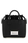 Maison Margiela Horizontal Leather Tote With Top Handle And Detachable Strap