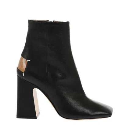 Maison Margiela Black Leather Ankle Boots