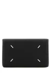 Maison Margiela Grained Leather Wallet In Black