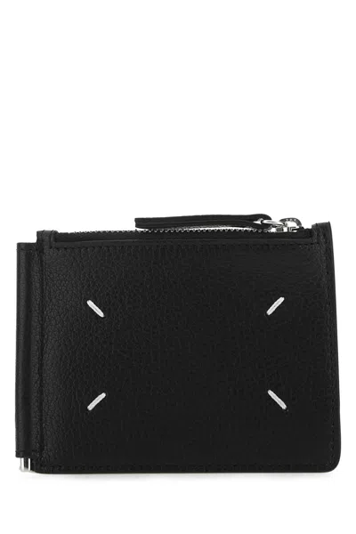 Maison Margiela Black Leather Card Holder In T8013