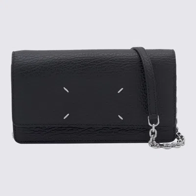 Maison Margiela Four Stitch Wallet-on-chain In Black