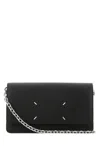 MAISON MARGIELA BLACK LEATHER CROSSBODY BAG