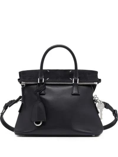 Maison Margiela Black Leather Crossbody Shoulder Bag