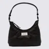 Maison Margiela Black Nappa Leather Small Glam Slam Hobo Shoulder Bag In Black