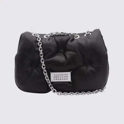 Maison Margiela Medium Quilted Leather Shoulder Bag In Black