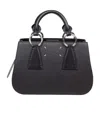 Maison Margiela Black Leather Handbag In Black