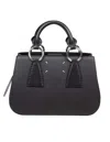 Maison Margiela Black Leather Handbag In Black