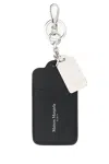 Maison Margiela Portachiavi In Pelle Nera Uomo