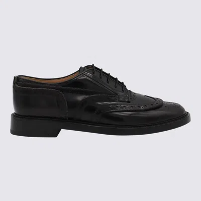 Maison Margiela Black Leather Lace Up Shoes