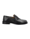 Maison Margiela Tabi Split-toe Glossed-leather Loafers In Black