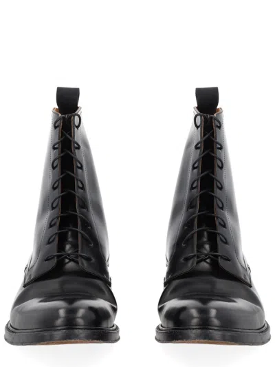 Maison Margiela Black Leather Loafers