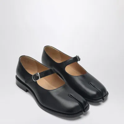 Maison Margiela Black Leather Mary-jane Tabi Women