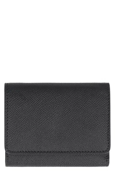 Maison Margiela Black Leather Men's Wallet