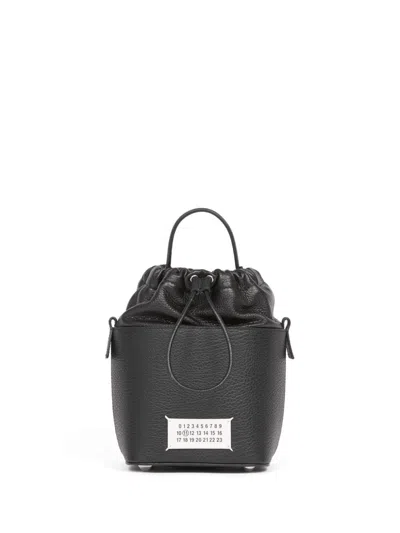 Maison Margiela Black Leather Mini 5ac Bucket Bag