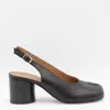 Maison Margiela 80mm Tabi Leather Pumps In Multi