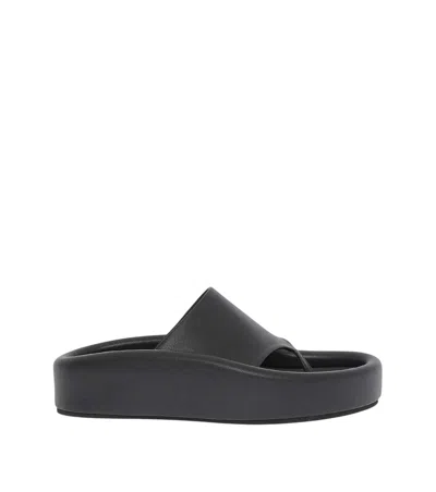 Maison Margiela Black Leather Sandals