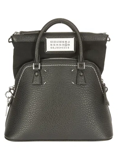 Maison Margiela Black Leather Shoulder Bag