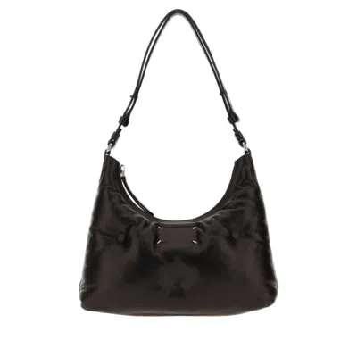 Maison Margiela Small Ovine Leather Glam Slam Shoulder Handbag In Blue