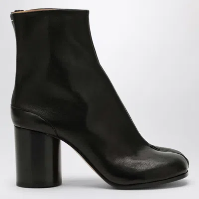 Maison Margiela Black Leather Tabi Mini Ankle Boots